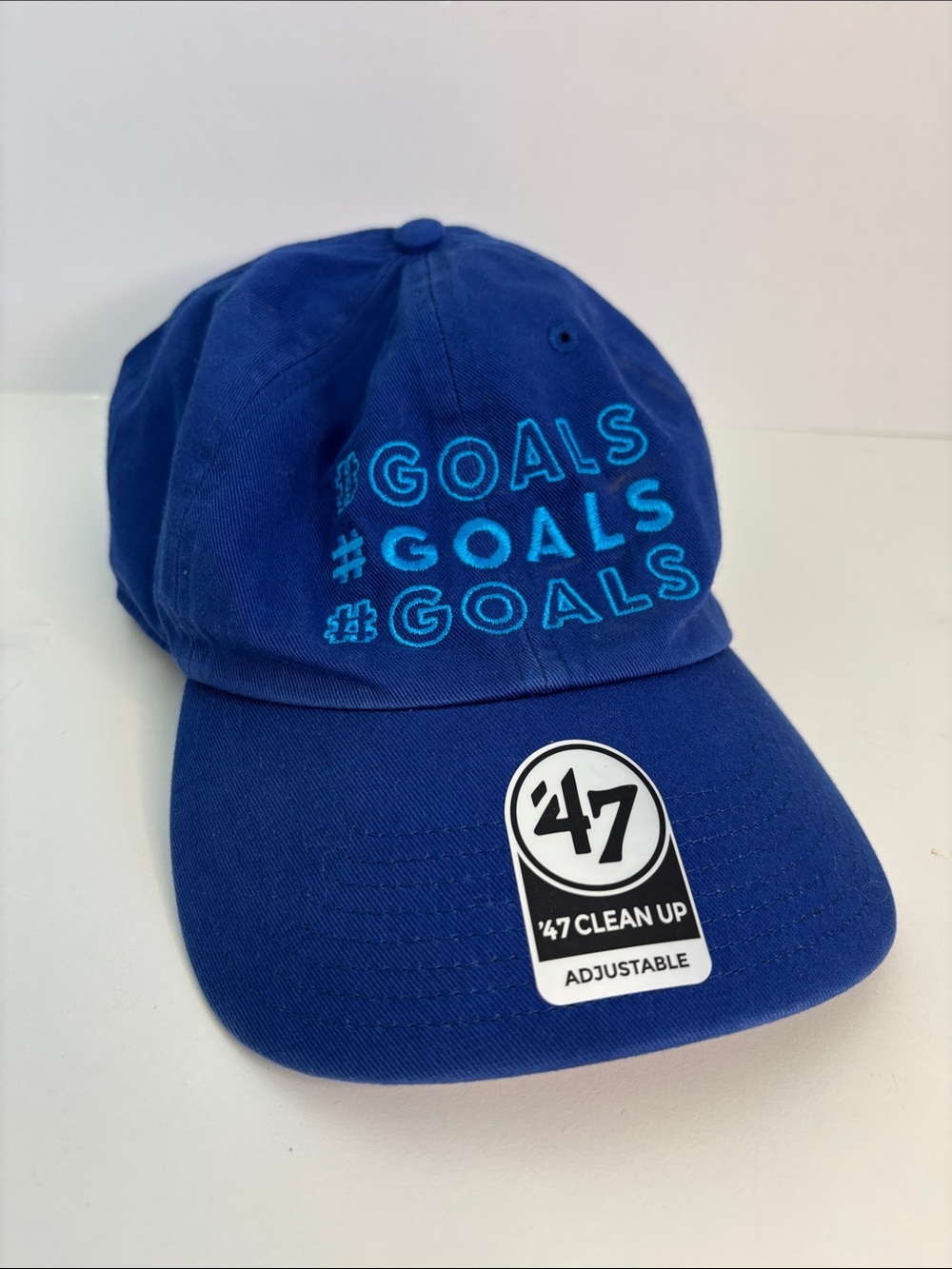 47 Royal Blue "#GOALS" Adjustable Baseball Cap